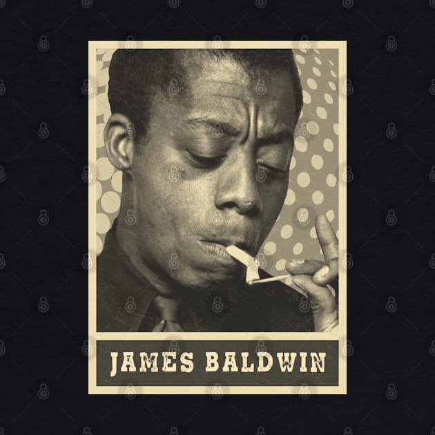 brown cream James Baldwin #21 by oeyadrawingshop